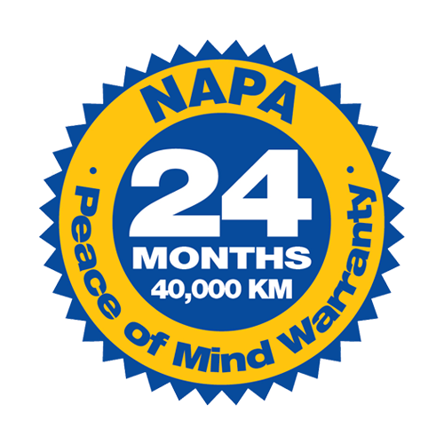 Napa 24 Months 40,000 KM Peace of Mind Warranty